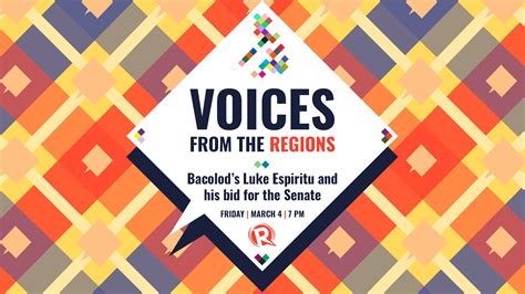 luke espiritu|Voices from the Regions: Bacolod's Luke Espiritu and his bid.